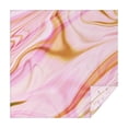 thumbnail image 1 of Square Tablecloth, Waterproof Polyester Table Cover, Wrinkle Resistant & Washable Fabric for Dining, Kitchen, Picnic, 60x60in(152x152cm), Liquid & Marble Print, 1 of 6