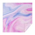 thumbnail image 1 of Square Tablecloth, Waterproof Polyester Table Cover, Wrinkle Resistant & Washable Fabric for Dining, Kitchen, Picnic, 60x60in(152x152cm), Liquid & Marble Print, 1 of 6