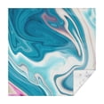 thumbnail image 1 of Square Tablecloth, Waterproof Polyester Table Cover, Wrinkle Resistant & Washable Fabric for Dining, Kitchen, Picnic, 60x60in(152x152cm), Liquid & Marble Print, 1 of 6