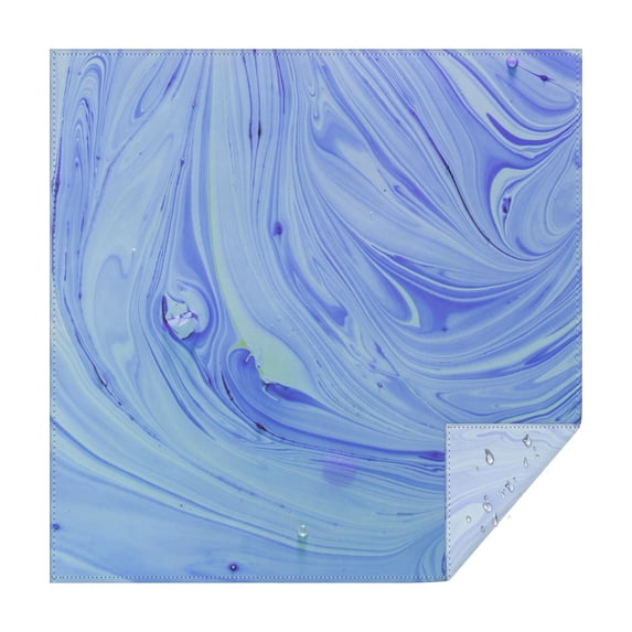 Square Tablecloth, Waterproof Polyester Table Cover, Wrinkle Resistant & Washable Fabric for Dining, Kitchen, Picnic, 60x60in(152x152cm), Liquid & Marble Print