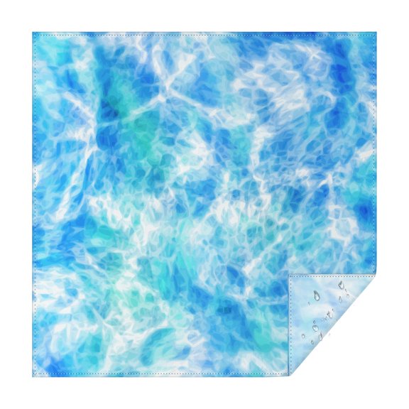 Square Tablecloth, Waterproof Polyester Table Cover, Wrinkle Resistant & Washable Fabric for Dining, Kitchen, Picnic, 60x60in(152x152cm), Mystical Liquid Galaxy Design