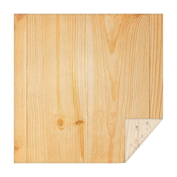 Square Tablecloth, Waterproof Polyester Table Cover, Wrinkle Resistant & Washable Fabric for Dining, Kitchen, Picnic, 60x60in(152x152cm), Wood Print
