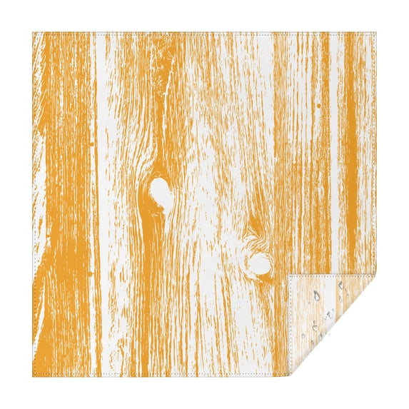 Square Tablecloth, Waterproof Polyester Table Cover, Wrinkle Resistant & Washable Fabric for Dining, Kitchen, Picnic, 60x60in(152x152cm), Wood Print