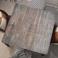 thumbnail image 1 of Square Tablecloth Wood Grain Fitted Table Cover Wipe Clean Cloth Vintage Wooden Tablecloths with Elastic Edge Waterproof Polyester Cloths for Indoor Outdoor, Fit for 32"x32" Tables, Style-9, 1 of 4