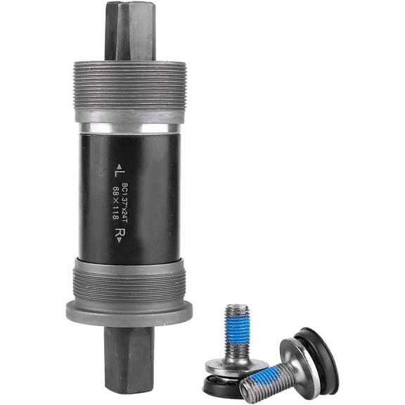 Square Taper Bottom Bracket,Crank Arm170 68/73Mm Bottom Bracket,Bottom Bracket Square Hole Crank Axis Parts for Square Tapered Spindle Crank(68X122.5L)