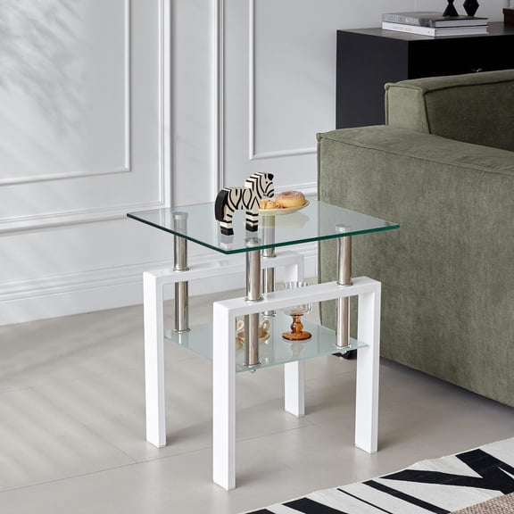 Square Tea Table Design / Reception Room Decoration / Smooth Cleaning