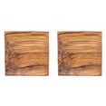 thumbnail image 1 of Square Teak Wood Plate - Large 2-Pack, 1 of 1