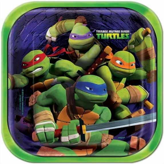 Teenage Mutant Ninja Turtles Large Square Paper Plates (8ct)