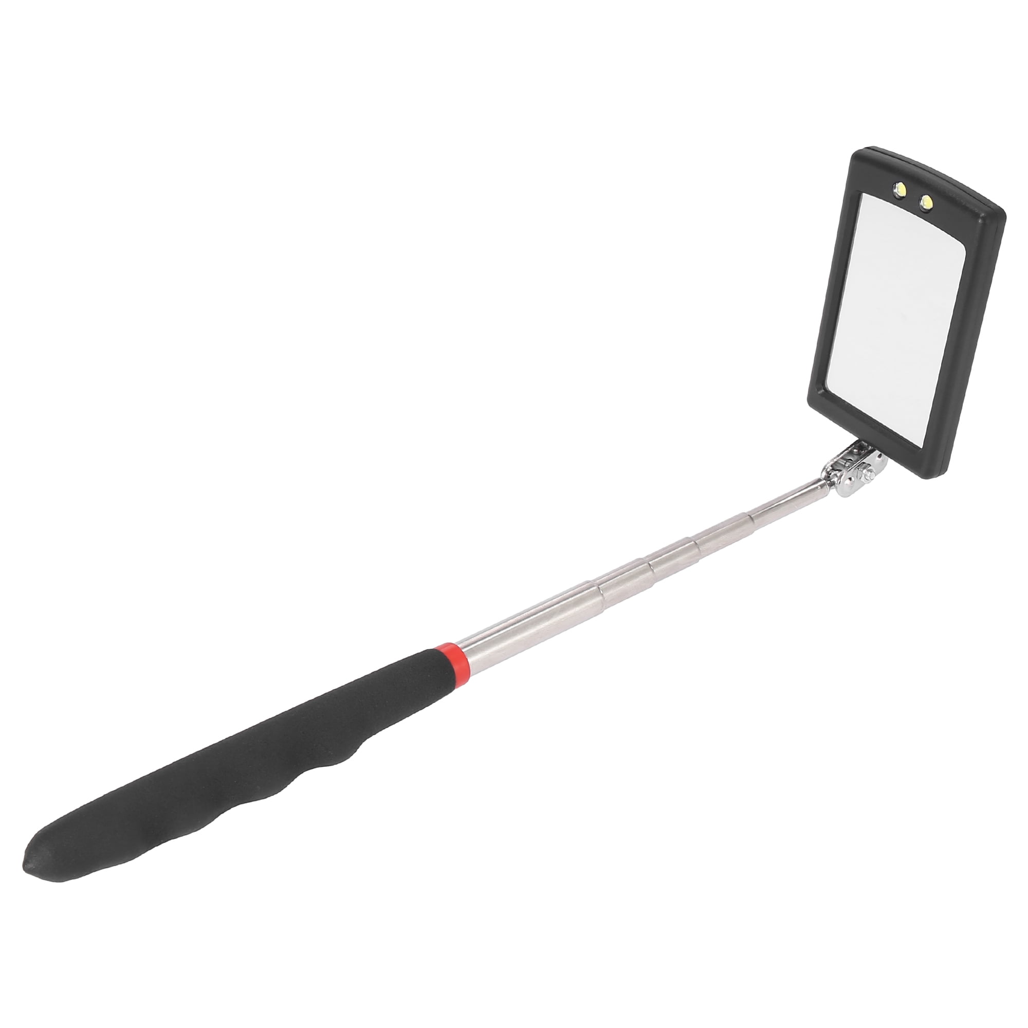 Square Telescopic Inspection Mirror Retractable Mirror with White Light