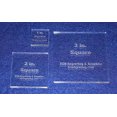 thumbnail image 1 of Square Templates. 3 Piece Set 1", 2", 3" - No Seam -Clear ~1/4", 1 of 2