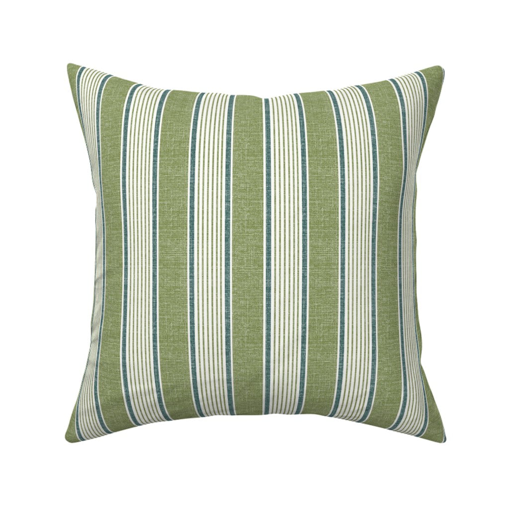 Gerich 18x18 inch Square Throw Pillow Covers with Stripes