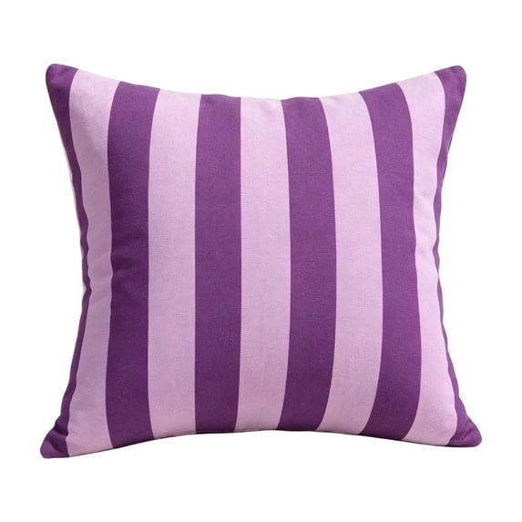 Square Throw Pillows | All-Weather Spun Fabric | Water and Fade-Resistant | Outdoor Accent Pillows for Patio Furniture Purple