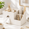 Square Tissue Box Cover With Stortray Leather Holder - Walmart.com