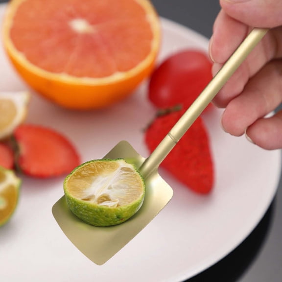 Square Titanium Shovel Spoon Reusable Spoon for Coffee Dessert Yogurt
