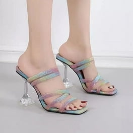 Clear sole heels deals