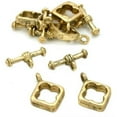 thumbnail image 1 of Square Toggle Clasps Antique Gold Plated Part Approx 6, 1 of 1