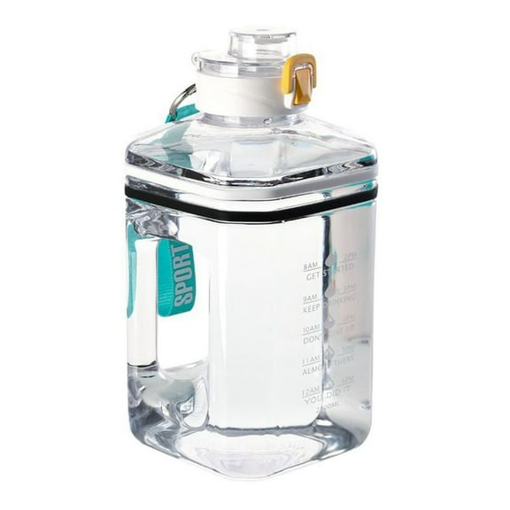 Square Ton Bucket Sports Water Bottle Direct Drinking Large Diameter Water Bottles