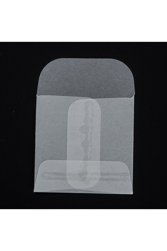 Square Translucent Parchment Paper Bags for Gift Bags and Shopping Bags Clear 6.1cm bag: 4.5x4.45x0.03cm