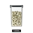 thumbnail image 1 of Square Transparent Airtight Jar Food Storage Container for Kitchen Grain Snack Dried Fruit Keep Fresh, C, 1 of 9