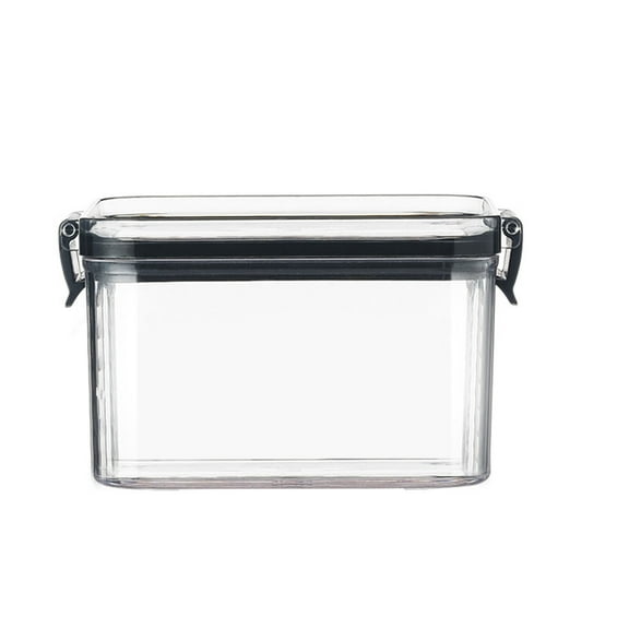 Square Transparent Airtight Jar Fresh Keeping Kitchen Grain Storage Jar Snack Dried Fruit Storage Jar