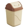 thumbnail image 1 of Square Trash Can with Lid Odor Control Small Space Bin 1 Piece - Office Bathroom Swing Lid(Yellow), 1 of 4
