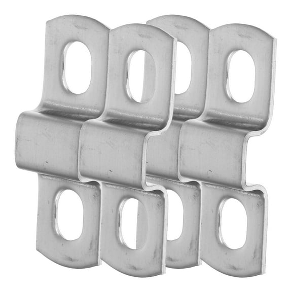 Square Tube Buckle 4 Pcs Bar Holder Bracket Brackets Pipe Strap Card Fasten 304 Stainless Steel