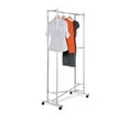 thumbnail image 1 of Square Tube Garment Rack - Chrome Folding, 1 of 1