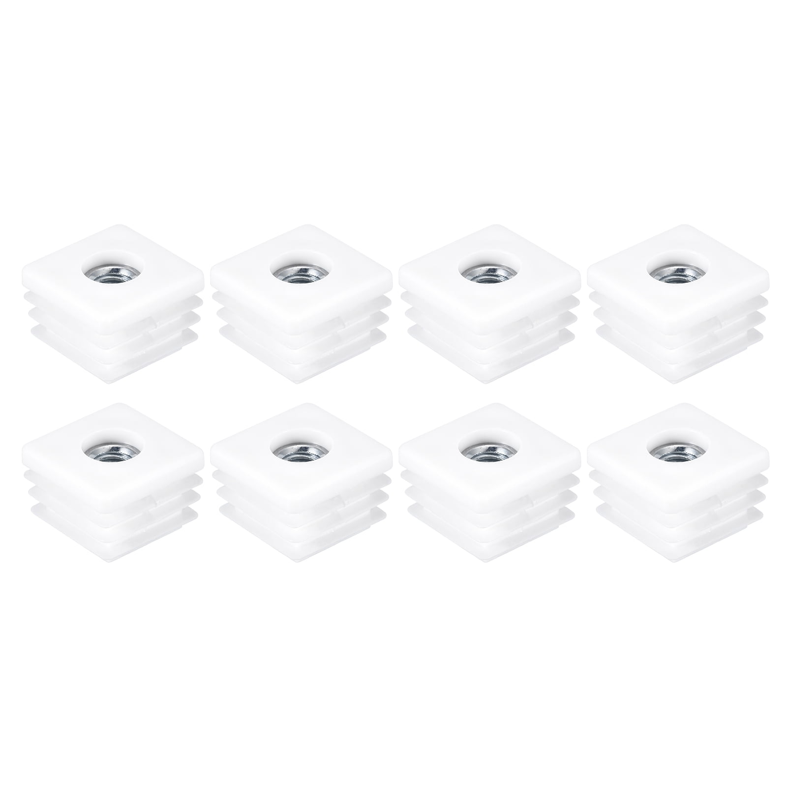 Square Tubes, 8 Pack 25 x 25mm - PP Chair Cover with M8 Thread ...