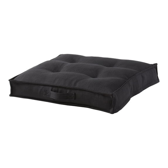 Square Tufted Floor Pillow - Black - Medium (32 in.)