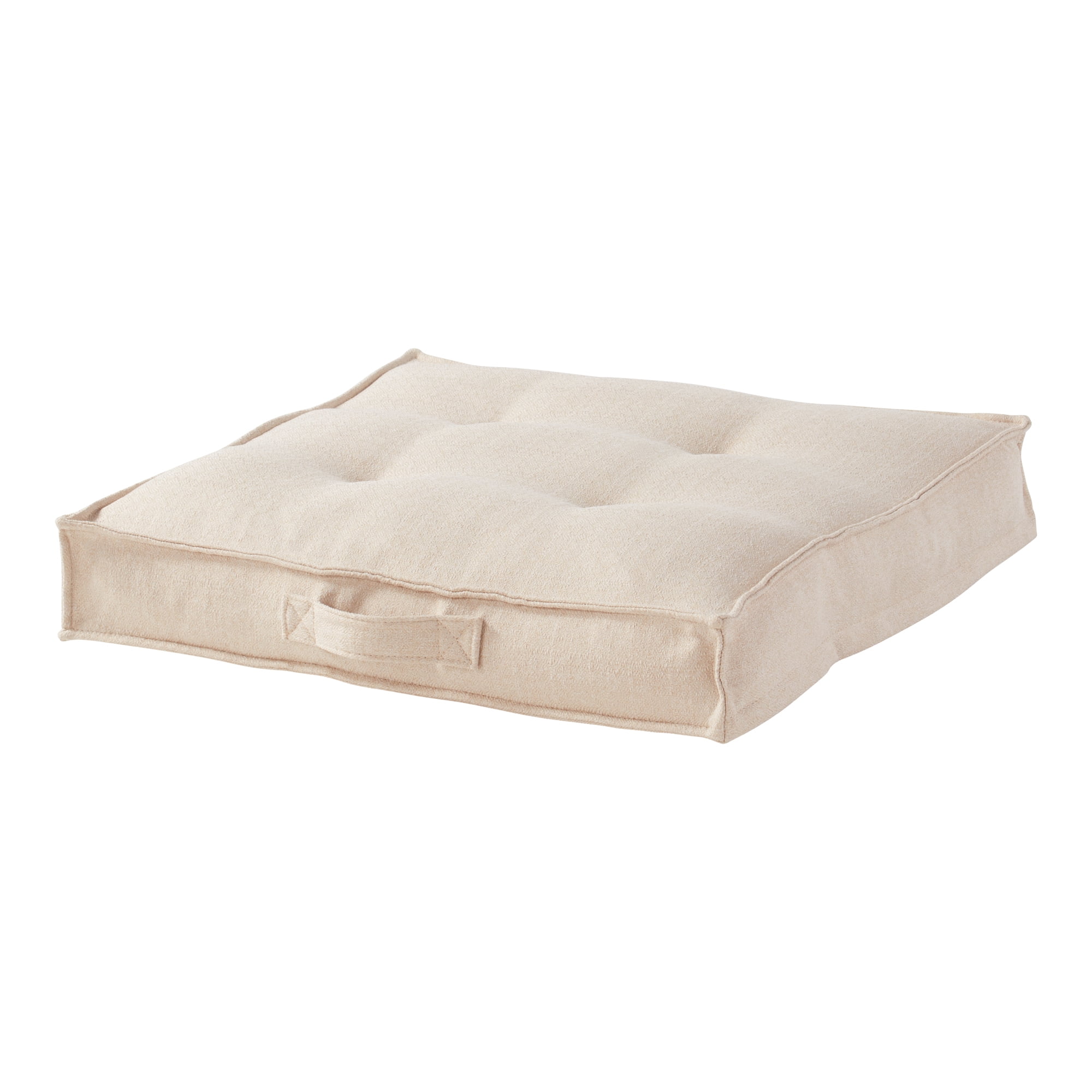 Square Tufted Floor Pillow - Cream - Small (24 in.)