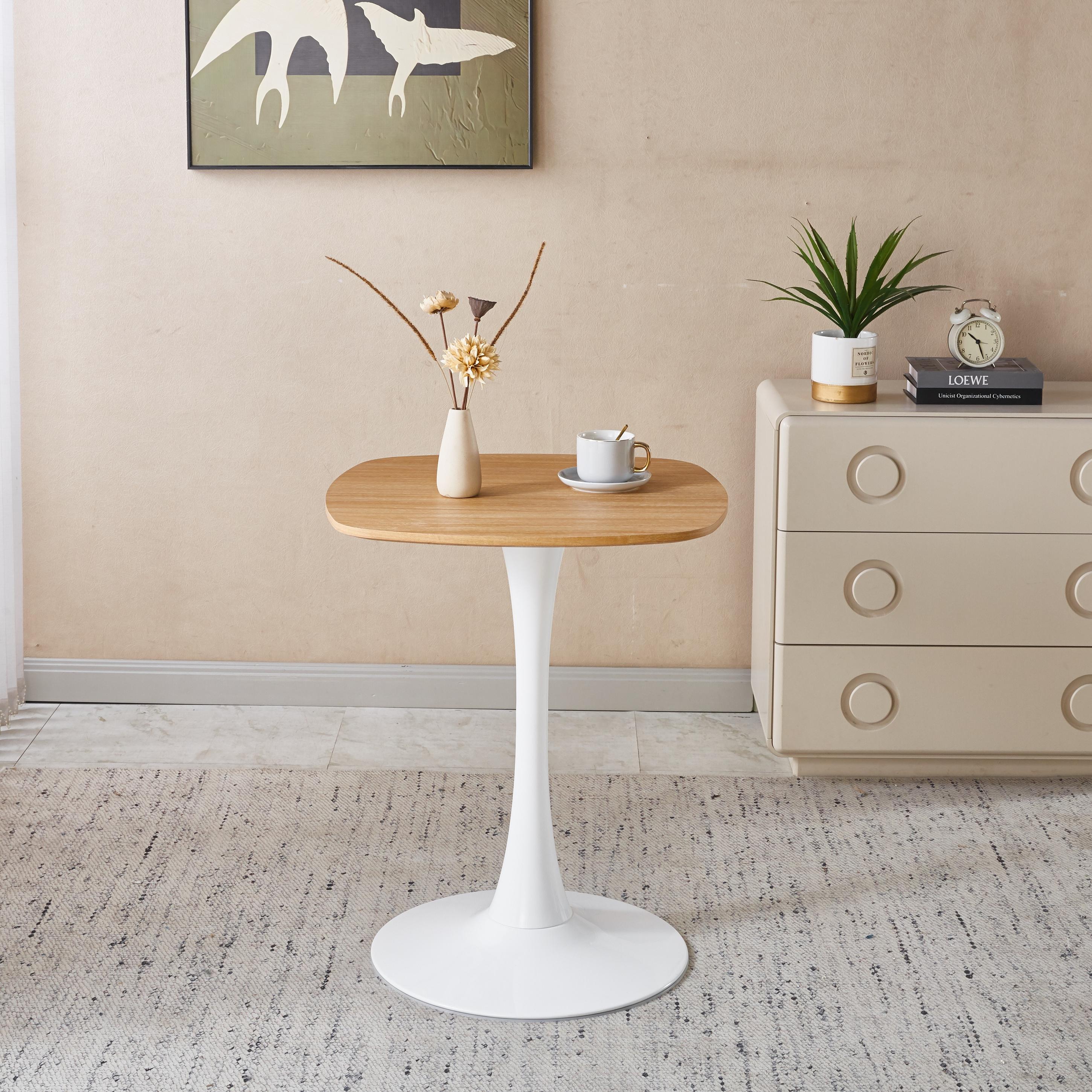 Square Tulip Table, Dining Table for 2-3 Person, 24" Small Dining Table ...