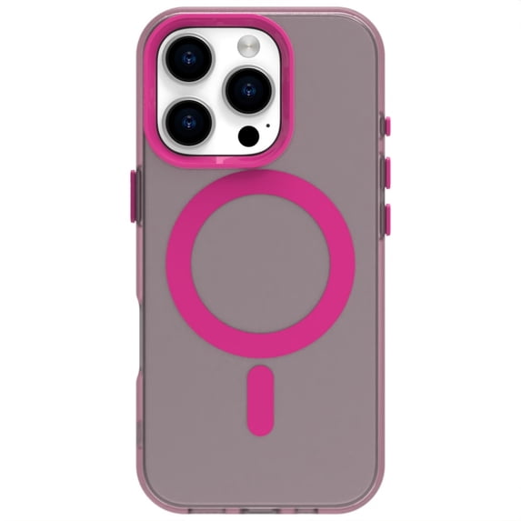 ELEHOLD Case for iPhone 14 Magnetic Shockproof Case Slim Matte Transparent Rugged Cover, Skin Friendy Feel, Compatibel with MagSafe, Rose