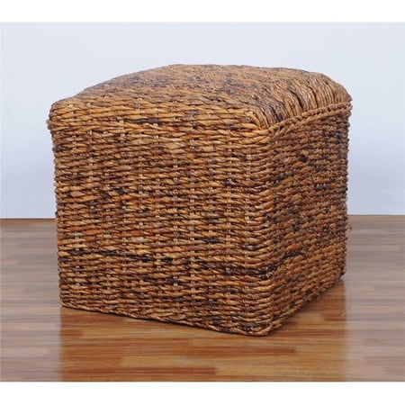 Square Twisted Arizona Ottoman, Salak Brown