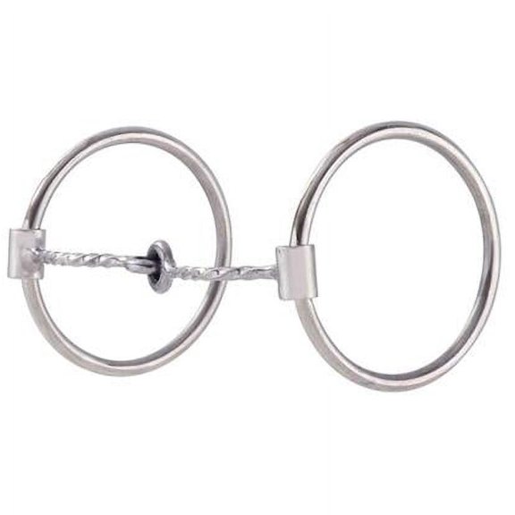 Aime Imports Western SS Twisted Wire Snaffle O-Ring Bit