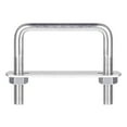 thumbnail image 1 of Square U-Bolts 3 Sets 62mm Inner Width 60mm Length M8 304 Stainless Steel with Nuts and Plates, 1 of 5