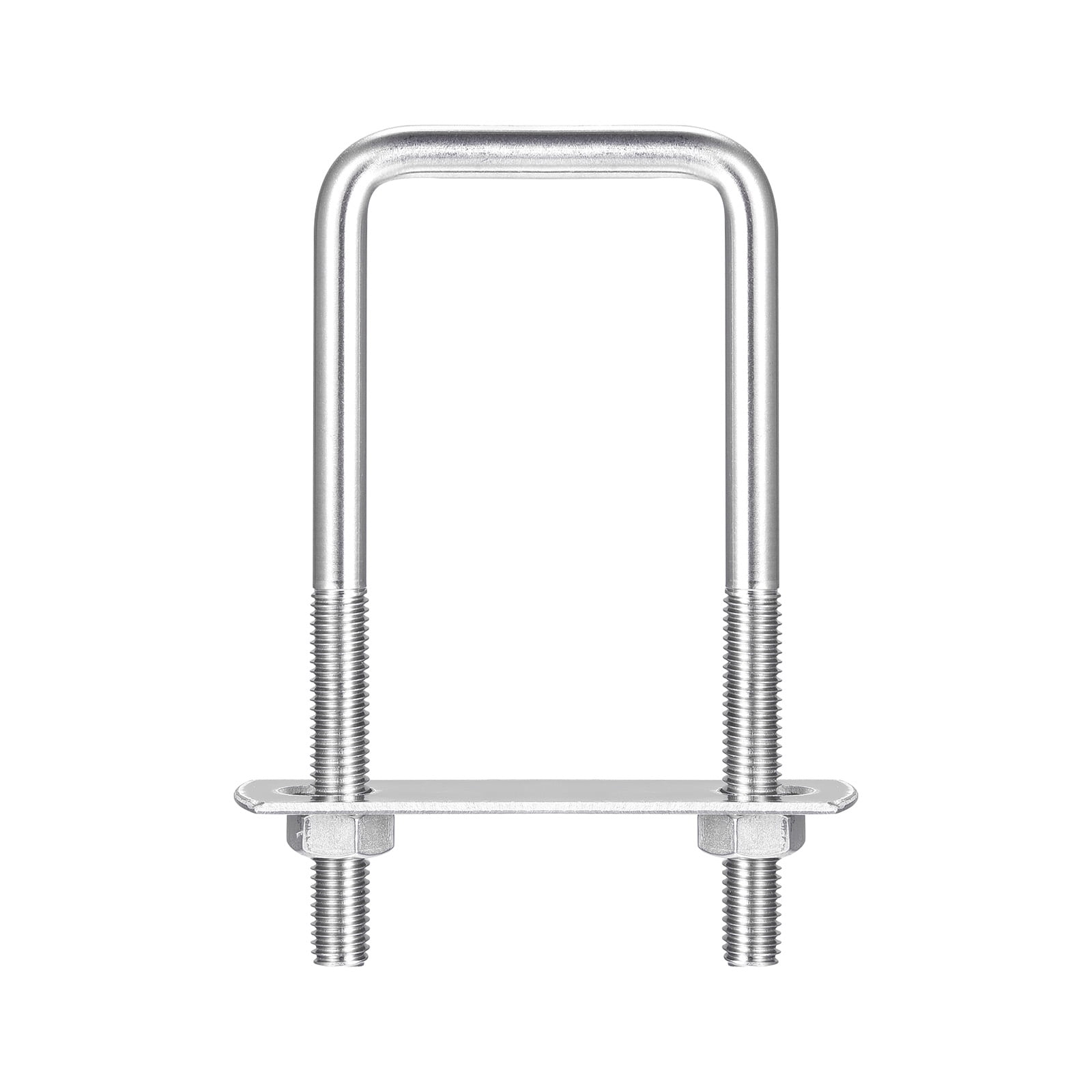 Uxcell Square U-Bolts 2-3/8" 60mm Inner Width 150mm Length Carbon Steel M8 With
