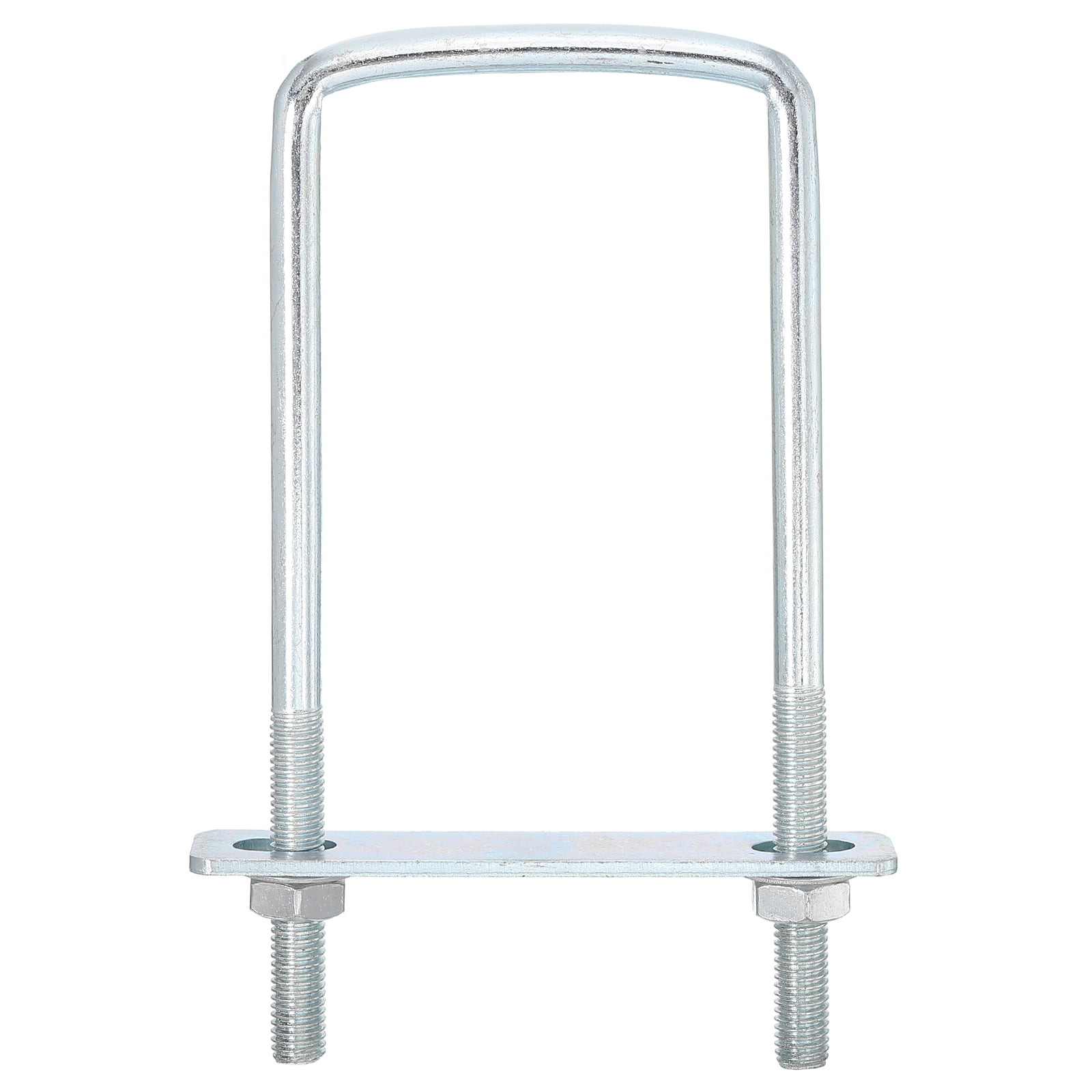Square U-Bolts, 6Sets 76mm Inner Width 178mm Length 3/8" with Nuts and Plates