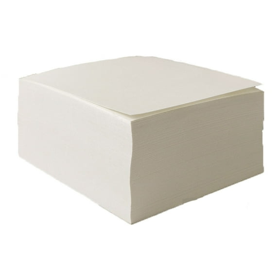 Square Unlined Scratch Pad with Gummed Top, 3.14×3.14 Inch, 80gsm Thick Paper – Off-White