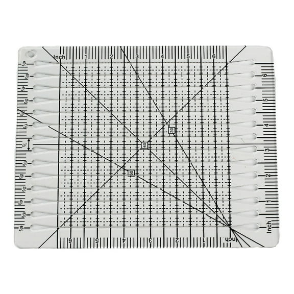 Square Up Slotted Quilting Ruler Patchwork Ruler Clear Acrylic Sewing Templates for Cutting Fabric Paper1eatherCanvas
