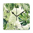thumbnail image 1 of Square Wall Clock,Watercolor Painting On White BackgSquare,Silent Non-Ticking Wall Clock Decor for Home Office Kitchen Living Room Bedroom(14inch), 1 of 4