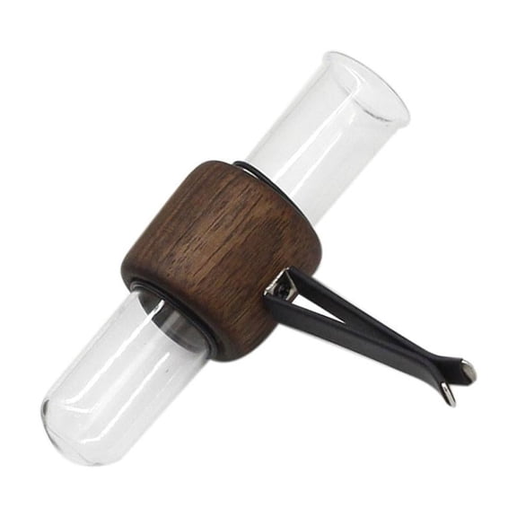 Square Walnut Wood Car Hydroponic Test Tube Flower Vase Flower Planter Accessory Decoration Outlet Gift Hydroponic