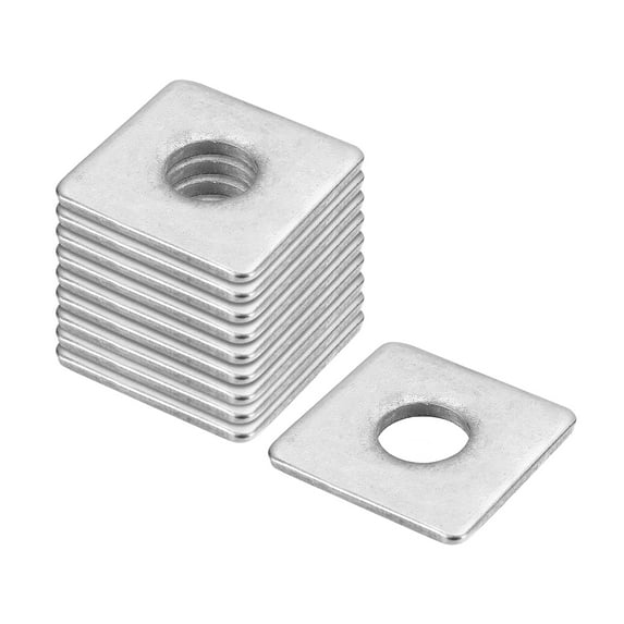 Uxcell Square Washer 10 Pack M12x30x30x2mm 304 Stainless Steel Square Plate Washers