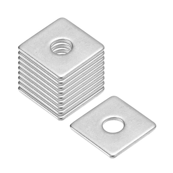 Uxcell Square Washer 10 Pack M6x20x20x1.5mm 304 Stainless Steel Square Plate Washers