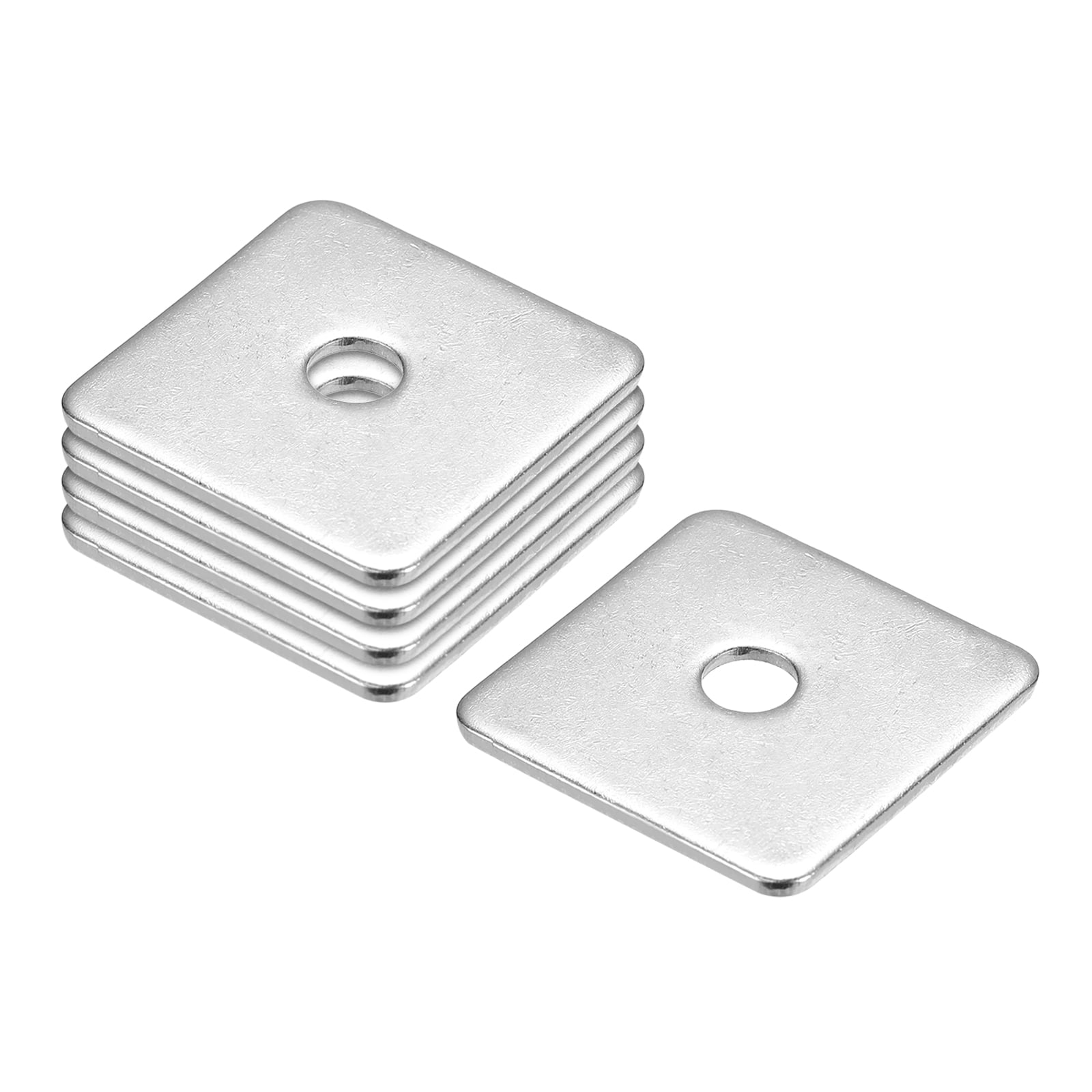 Square Washer, 5 Pack M8x40x40x3mm 304 Stainless Steel Square Plate