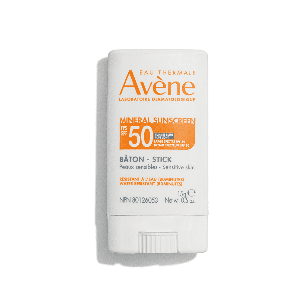 Avene Mineral Sunscreen Balm Stick SPF 50 - Travel Friendly Mineral Sunscreen Stick , 0.5 oz