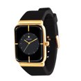 thumbnail image 1 of Square Watches for Men Silicone Mens Square Watch with Date Original Waterproof Analog Quartz Fashion Business Casual Wristwatch, 1 of 5