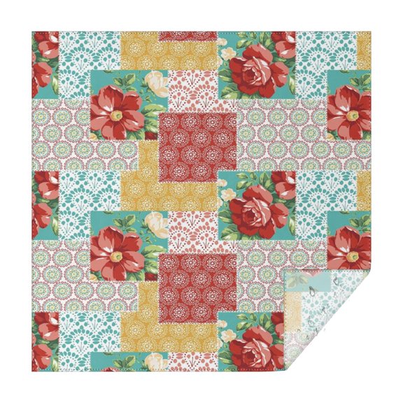 Square Waterproof Tablecloth Pioneer Reusable Indoor/Outdoor Durable Table Cover 70 Inch X70 Inch