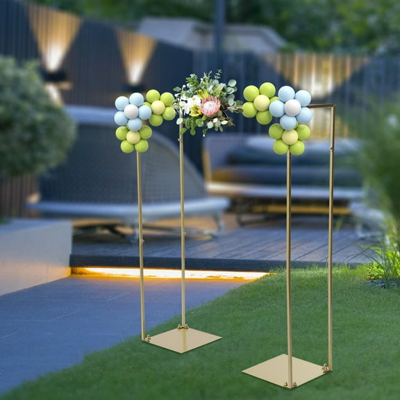 Square Wedding Flower Stand Birthday DIY Balloons Garlands Arch Rack Backdrop