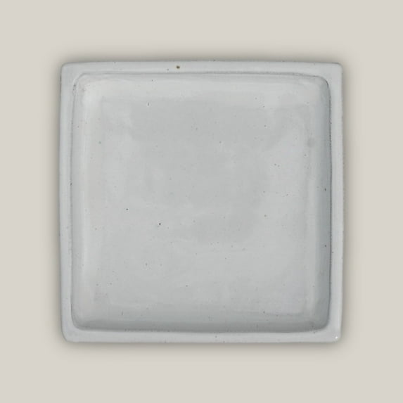 Square | White Ceramic Plant Saucer | High Fired Ecofriendly Clay - Sizes 8"-15" - FREE SHIPPING (10"W, White, HighFiredCeramicClay)