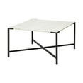 thumbnail image 1 of Square White Marble Top andd Black Metal Base Coffee Table, 1 of 2